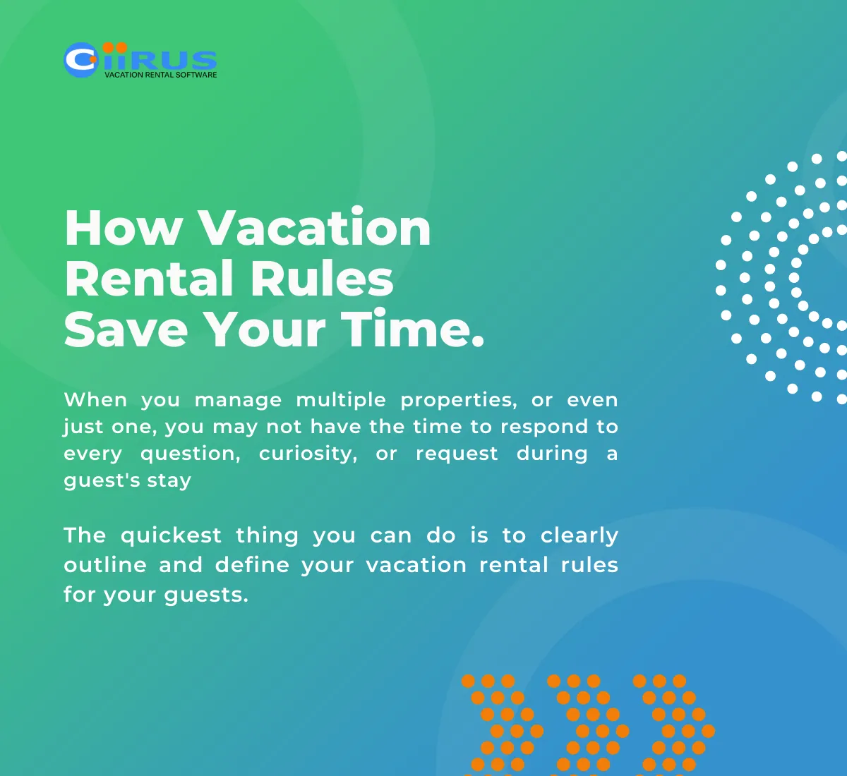Free Vacation Rental House Rules Template CiiRUS Vacation Rental Software